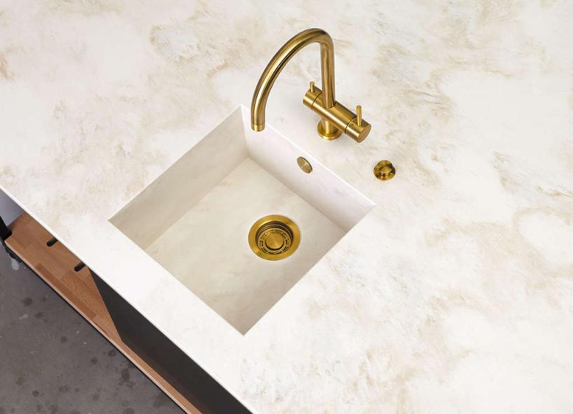 Арматура с клапаном-автоматом для одночашевых моек с круглым переливом WK-1CL-R-A-AB022 фото 2