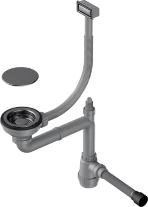 Арматура для одночашевых моек с прямоугольным переливом WK-1C GM