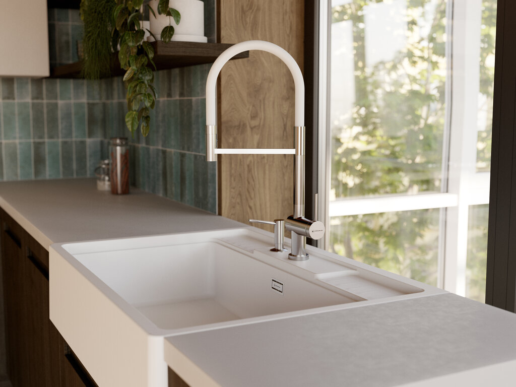 Смеситель Омойкири KANTO-2 PLUS-SB LG-BL фото 5 Смеситель Omoikiri KANTO-2 PLUS-SB LG-BL фото 5