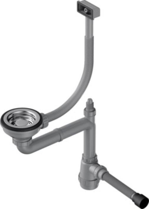 Арматура для одночашевых моек со скрытым прямоугольным переливом WK-1-S IN