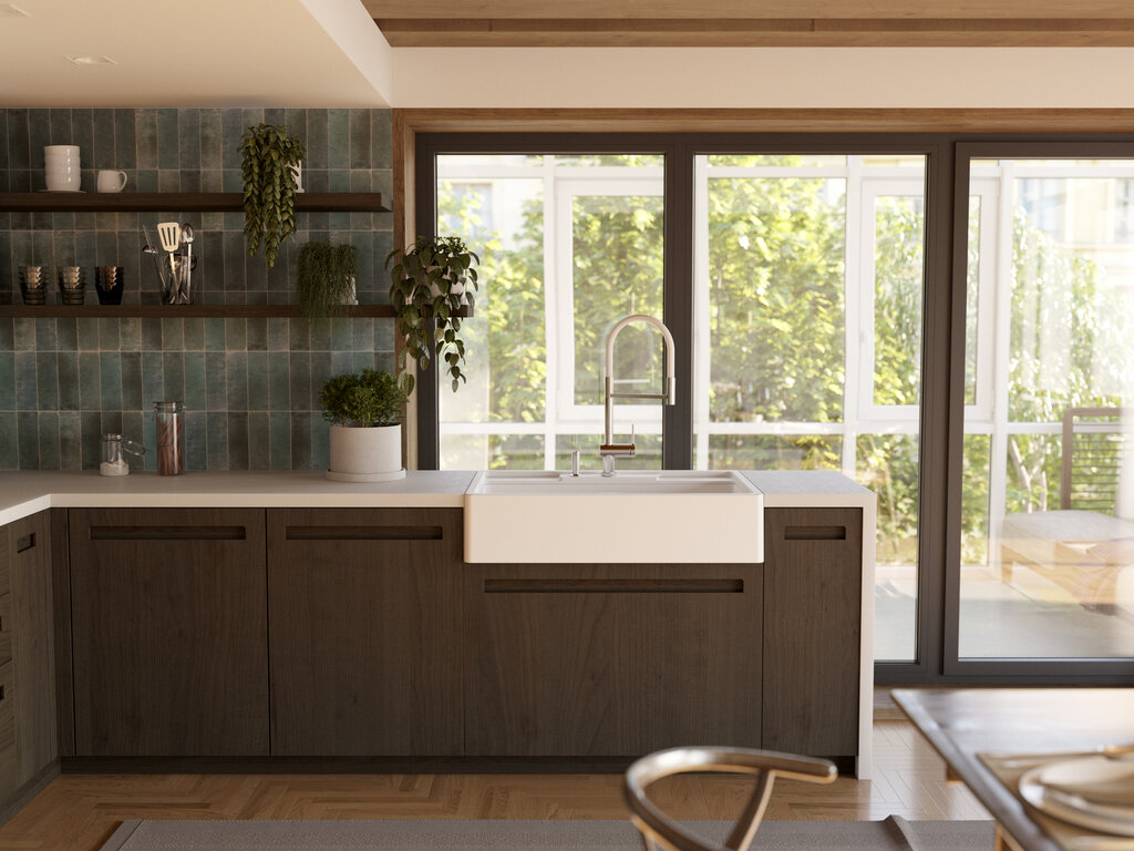 Смеситель Омойкири KANTO-2 PLUS-SB LG-BL фото 4 Смеситель Omoikiri KANTO-2 PLUS-SB LG-BL фото 4