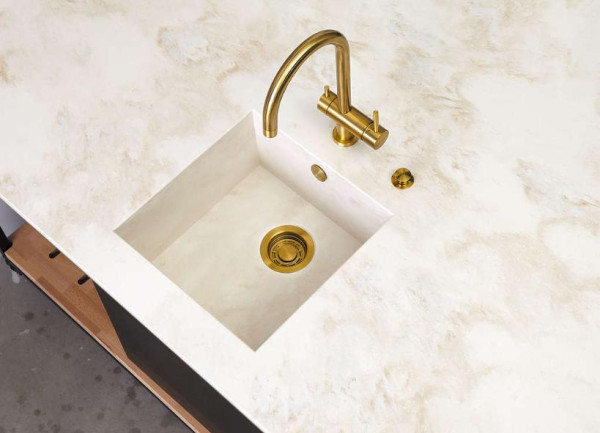 Арматура с клапаном-автоматом для одночашевых моек с круглым переливом WK-1CL-R-A-AB022