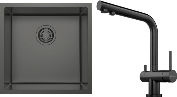 Комплект Омойкири Tadzava 44-U/I ULTRA GM, NAGANO PVD-GM Комплект Omoikiri Tadzava 44-U/I ULTRA GM, NAGANO PVD-GM