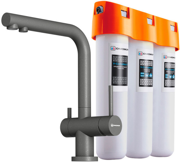 Комплект Omoikiri NAGANO PL-P + PURE DROP LITE