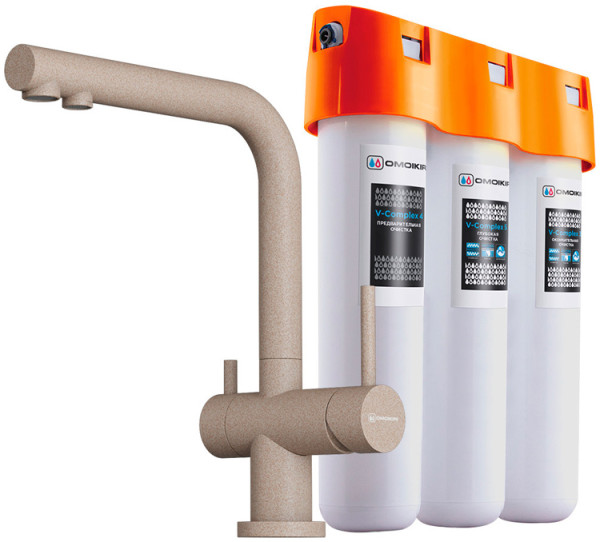 Комплект Omoikiri NAGANO SA-P + PURE DROP LITE