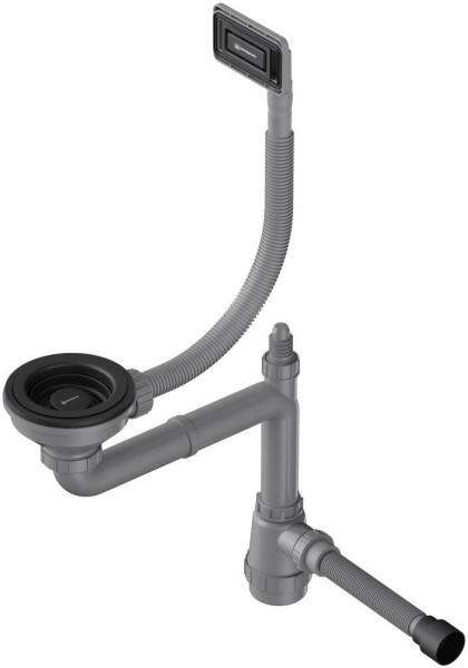 Арматура для одночашевых моек с универсальным прямоугольным переливом Omoikiri WK-1-UN GB