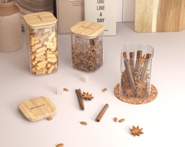 Набор банок для сыпучих продуктов Omoikiri