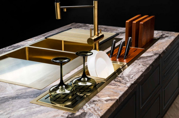 Комплект Омойкири AKISAME 100-2 LG-L, KANTO PVD LG Комплект Omoikiri AKISAME 100-2 LG-L, KANTO PVD LG