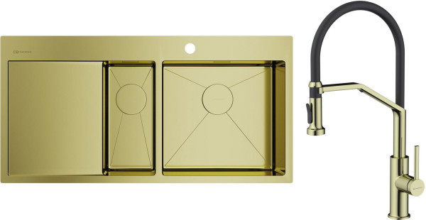 Комплект Омойкири AKISAME 100-2 LG-R, MAKKARI 2 PLUS-SB LG-BL Комплект Omoikiri AKISAME 100-2 LG-R, MAKKARI 2 PLUS-SB LG-BL