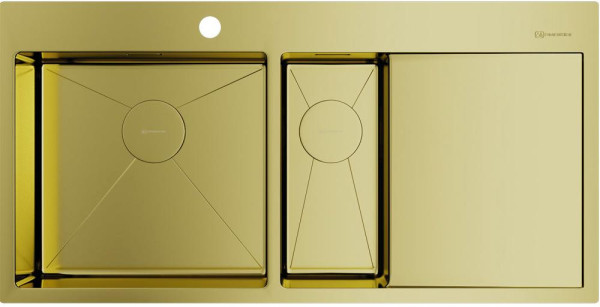 Комплект Омойкири AKISAME 100-2 LG-L, KANTO PVD LG Комплект Omoikiri AKISAME 100-2 LG-L, KANTO PVD LG