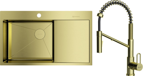 Комплект Омойкири AKISAME 86 SIDE LG-L, MIKAWA 2 PLUS-SB LG Комплект Omoikiri AKISAME 86 SIDE LG-L, MIKAWA 2 PLUS-SB LG